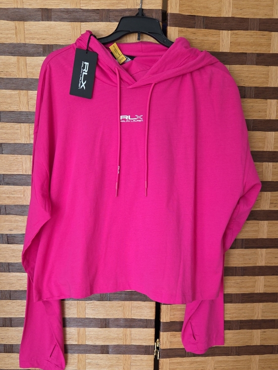 RLX Ralph Lauren Tops - NWT! Ralph Lauren RLX Women's Cropped Cotton Jersey Hoodie